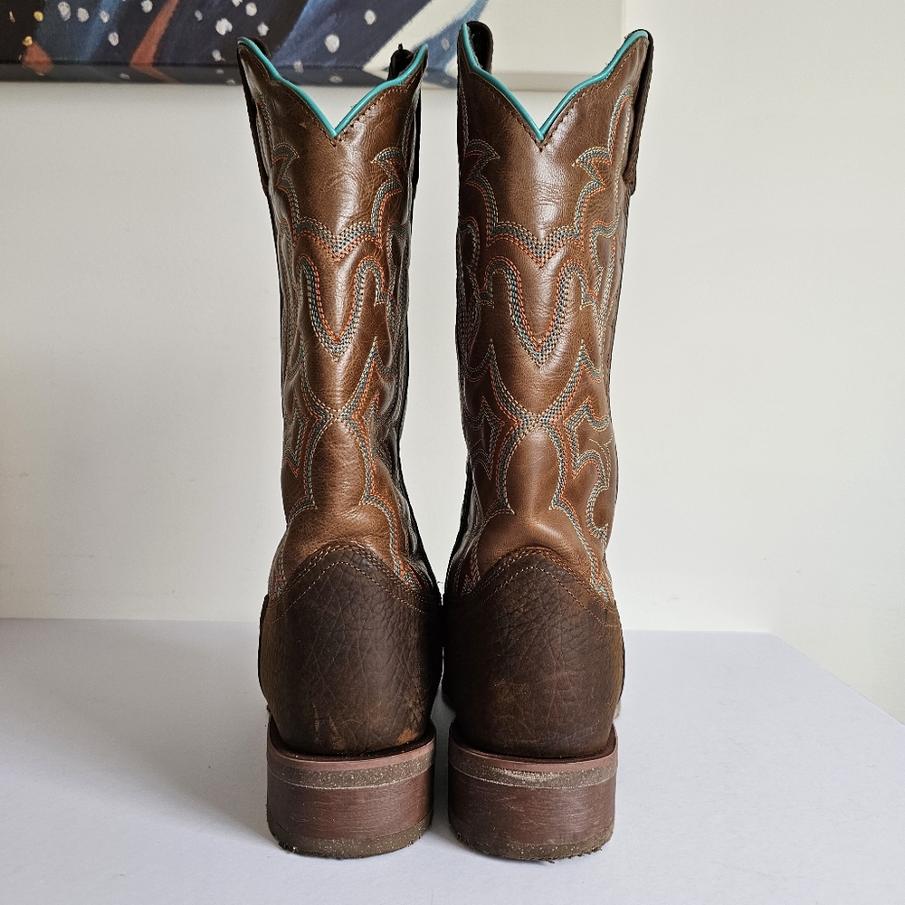 Authentic Laredo Western Odie Sqaure Toe Casual Boots Mid Calf Cowboy Shoe, 9D - Picture 9 of 15